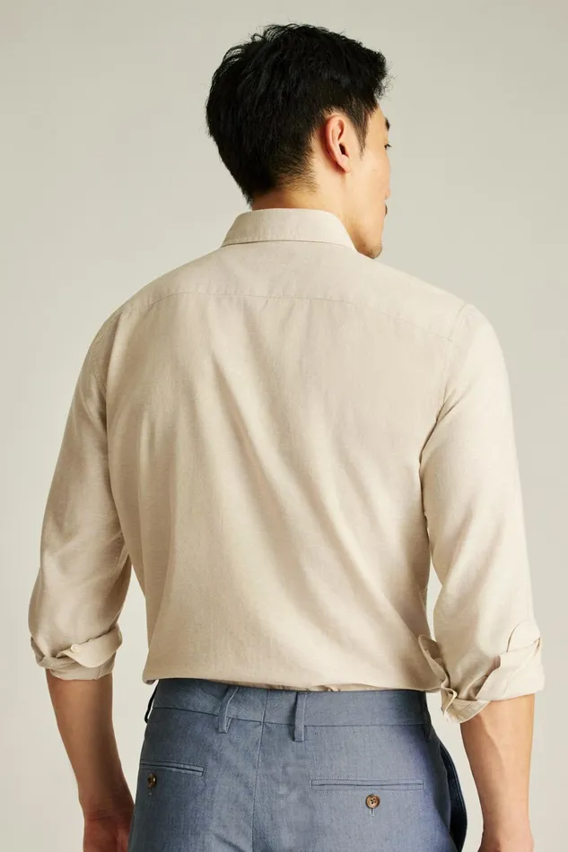 Men Easy Linen Shirt Khaki Bonobos Casual Shirts