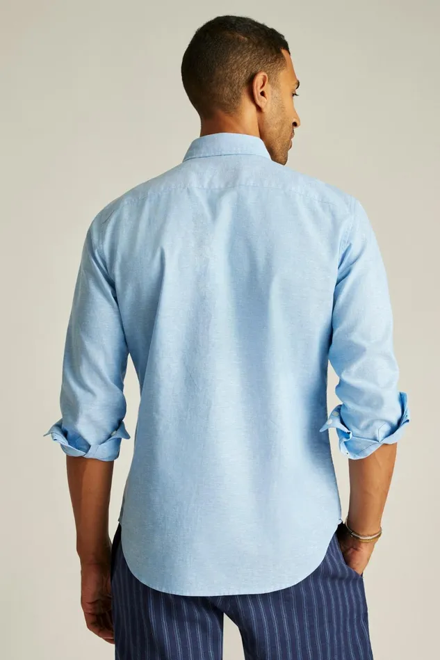 Men Easy Linen Shirt Light Blue Bonobos Casual Shirts
