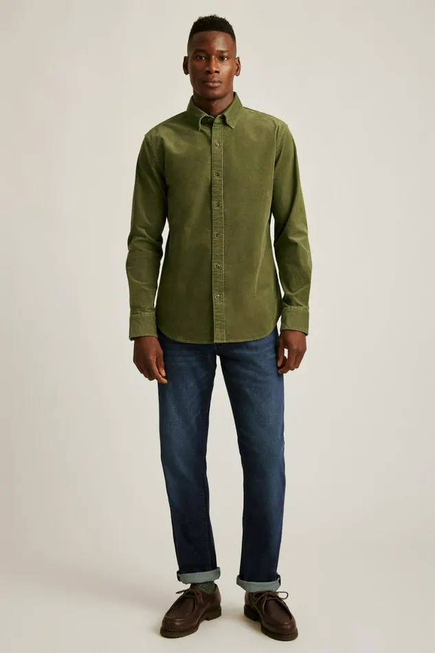 Men Everyday Corduroy Shirt Fall Moss Bonobos Casual Shirts