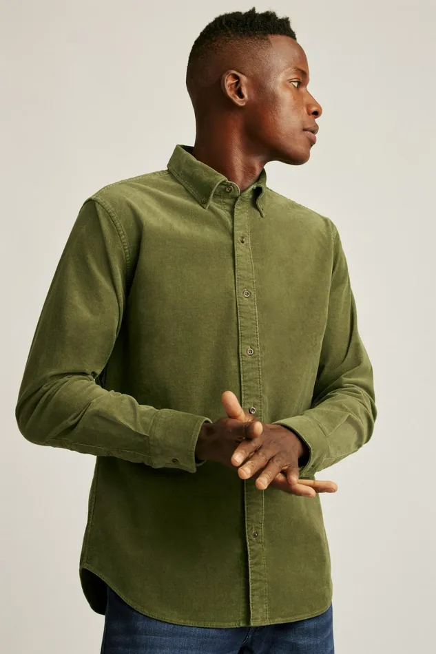 Men Everyday Corduroy Shirt Fall Moss Bonobos Casual Shirts