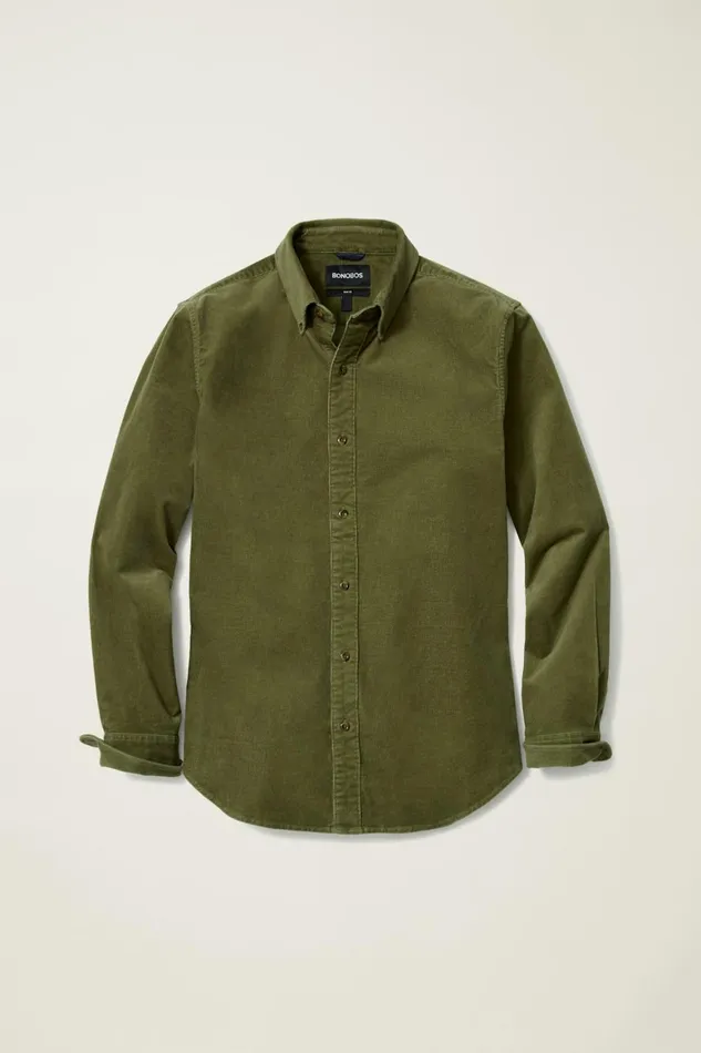 Men Everyday Corduroy Shirt Fall Moss Bonobos Casual Shirts