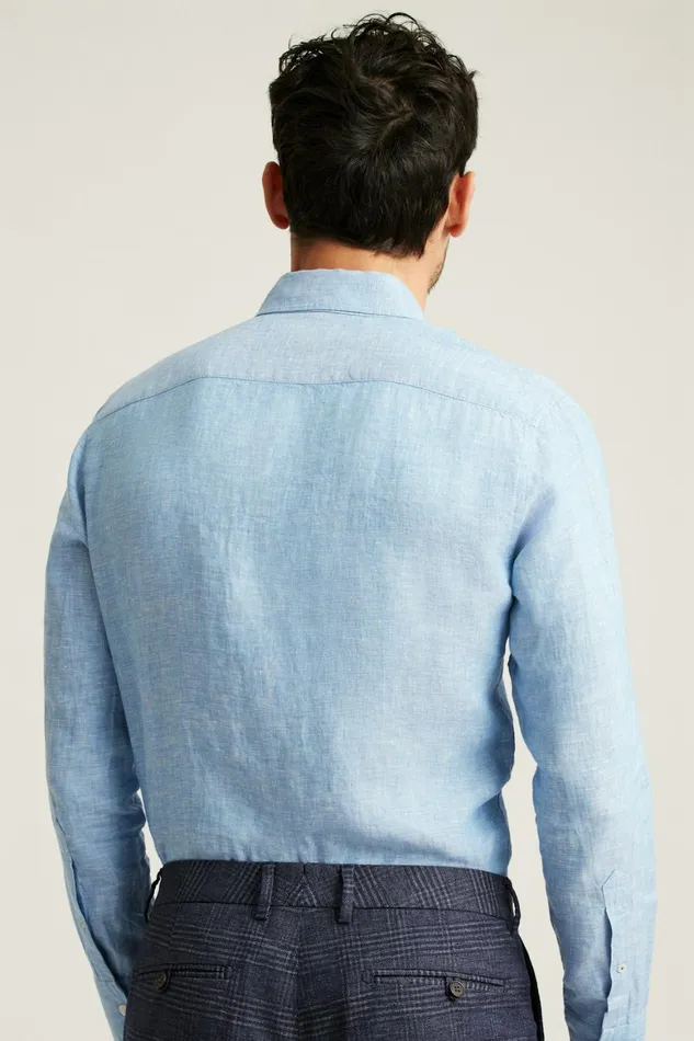 Men Everyday Linen Shirt Beau Blue Bonobos Casual Shirts