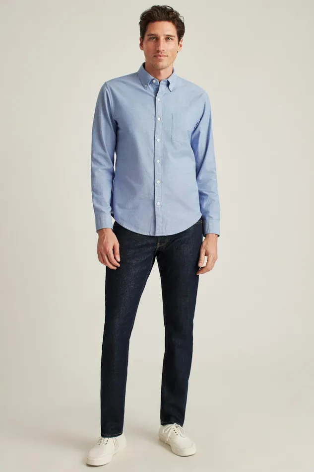 Men Everyday Oxford Shirt Blue Bonobos Casual Shirts