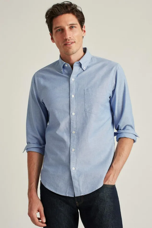 Men Everyday Oxford Shirt Blue Bonobos Casual Shirts