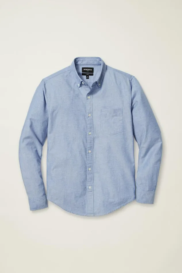 Men Everyday Oxford Shirt Blue Bonobos Casual Shirts