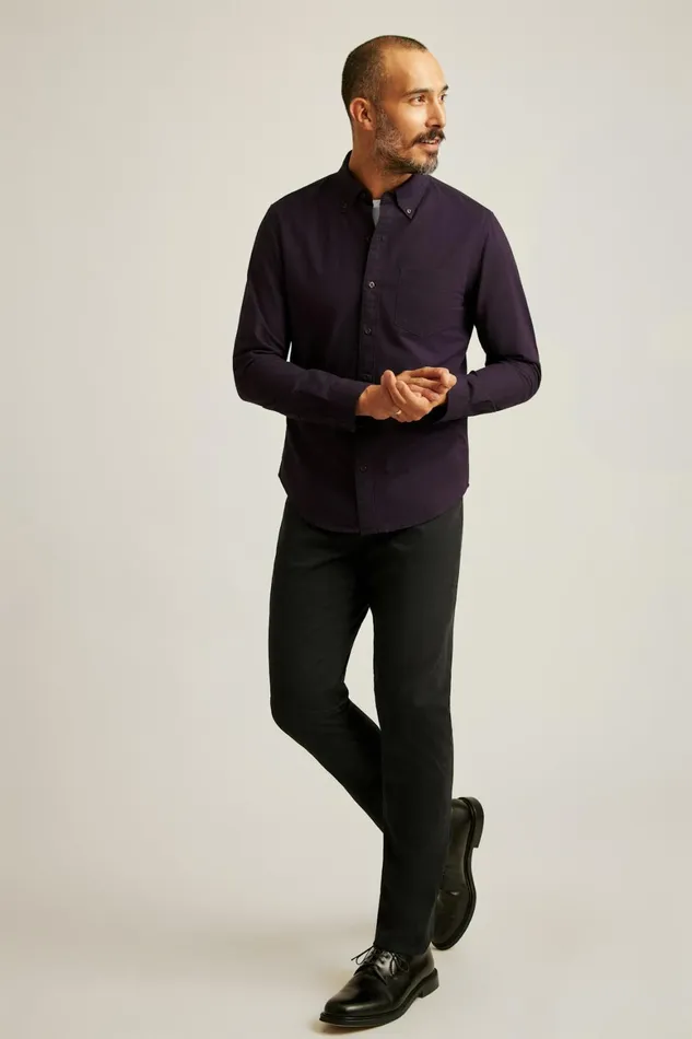 Men Everyday Oxford Shirt Dark Purple Bonobos Casual Shirts
