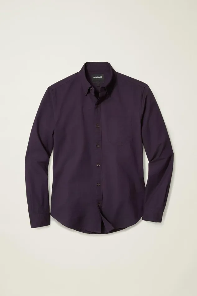 Men Everyday Oxford Shirt Dark Purple Bonobos Casual Shirts