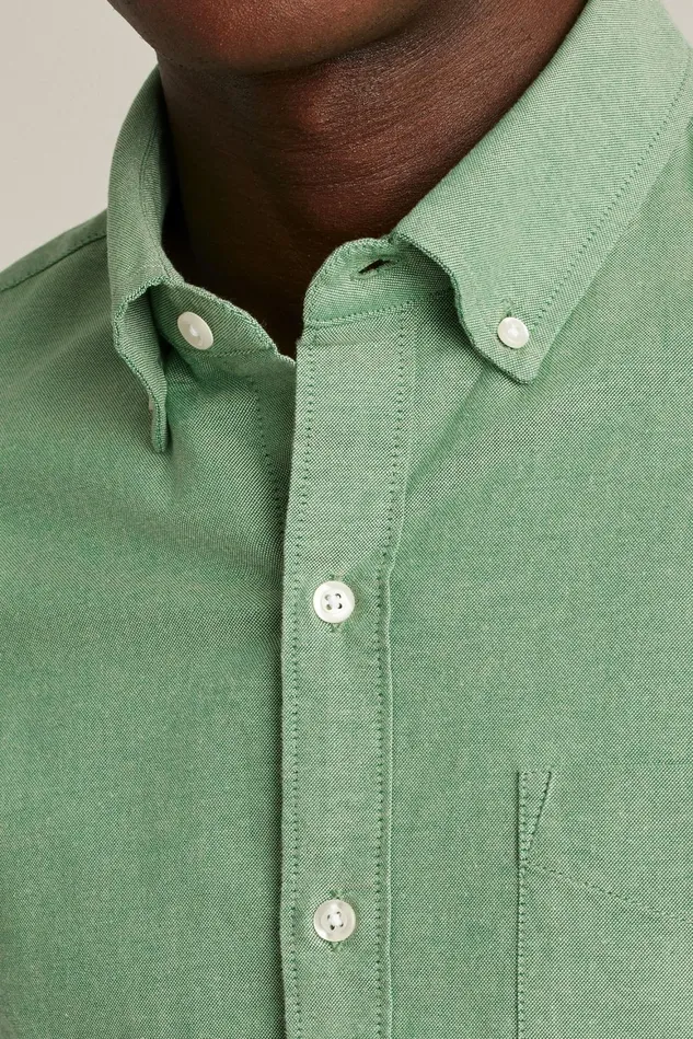 Men Everyday Oxford Shirt Sage Green Bonobos Casual Shirts
