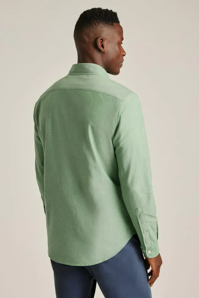Men Everyday Oxford Shirt Sage Green Bonobos Casual Shirts