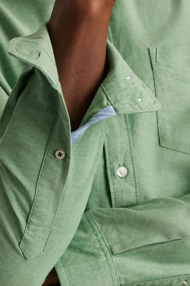 Men Everyday Oxford Shirt Sage Green Bonobos Casual Shirts