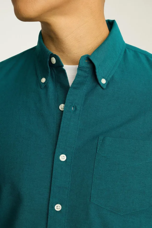 Men Everyday Oxford Shirt Winter Teal Bonobos Casual Shirts