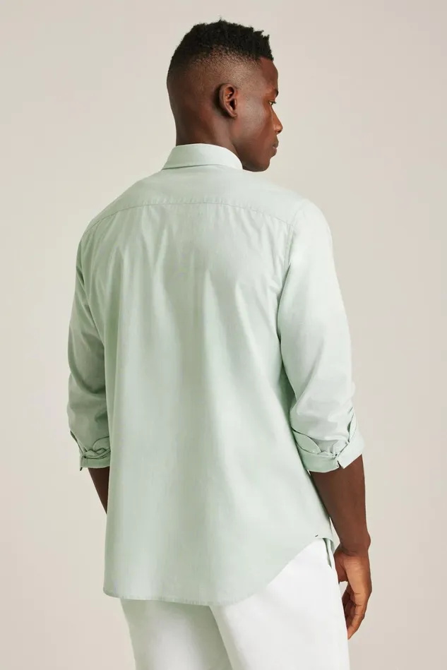 Men Everyday Shirt English Ivy Green Texture Bonobos Casual Shirts