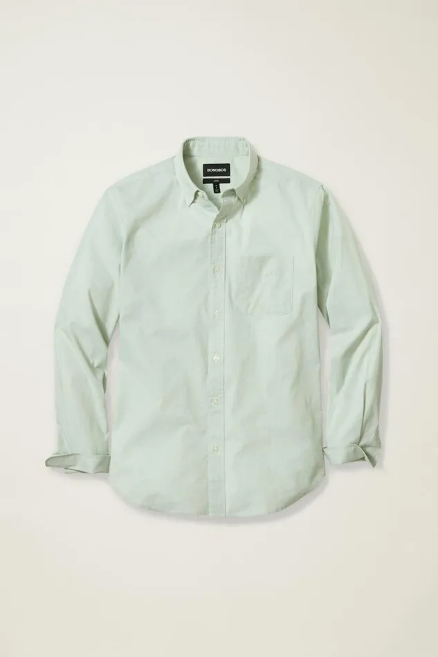 Men Everyday Shirt English Ivy Green Texture Bonobos Casual Shirts