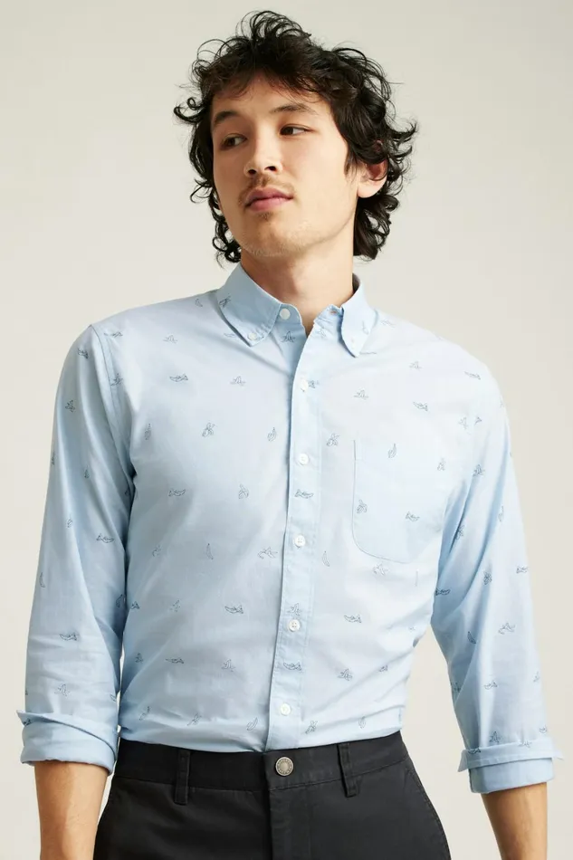 Men Everyday Shirt Its Blue Bananas Bonobos Casual Shirts