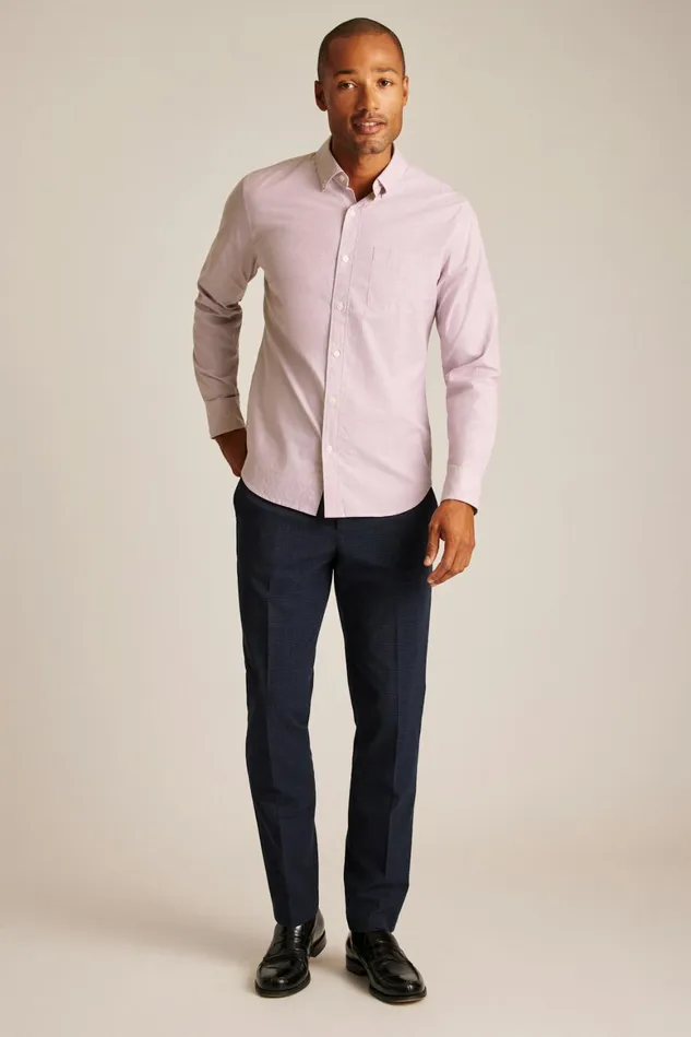 Men Everyday Shirt Mauve Orchid Texture Bonobos Casual Shirts