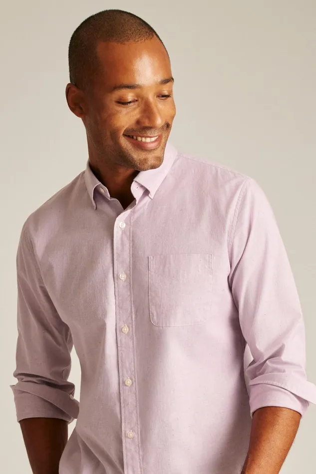 Men Everyday Shirt Mauve Orchid Texture Bonobos Casual Shirts