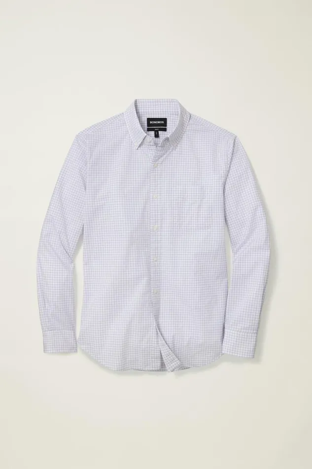 Men Everyday Shirt Violet Mini Gingham Bonobos Casual Shirts