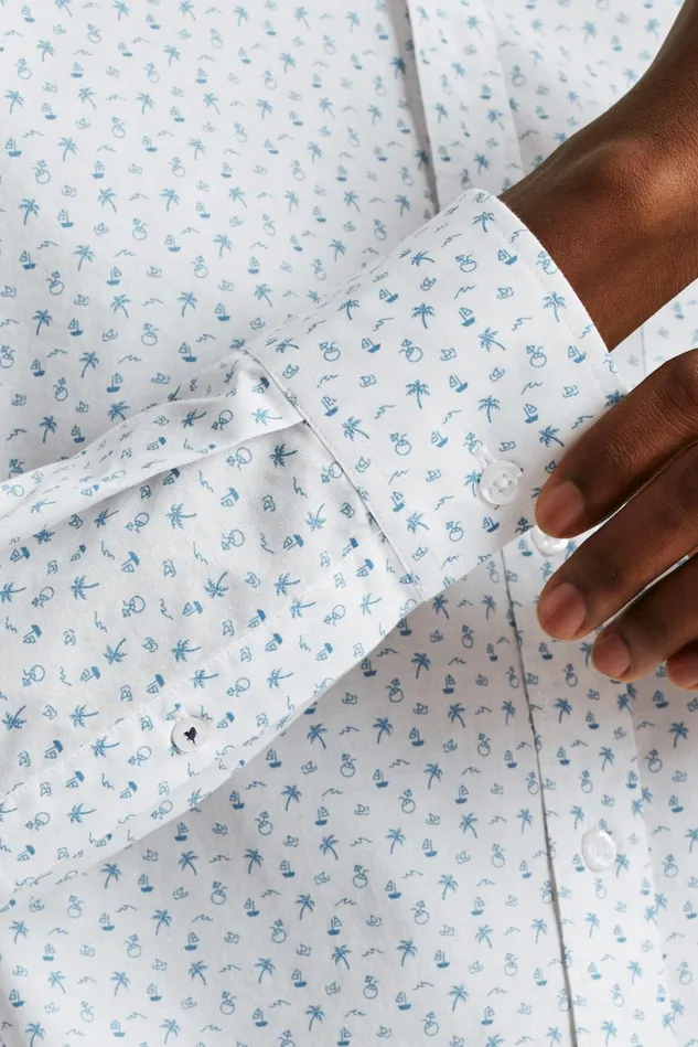 Men Everyday Shirt White And Blue Honeymoon Bonobos Casual Shirts