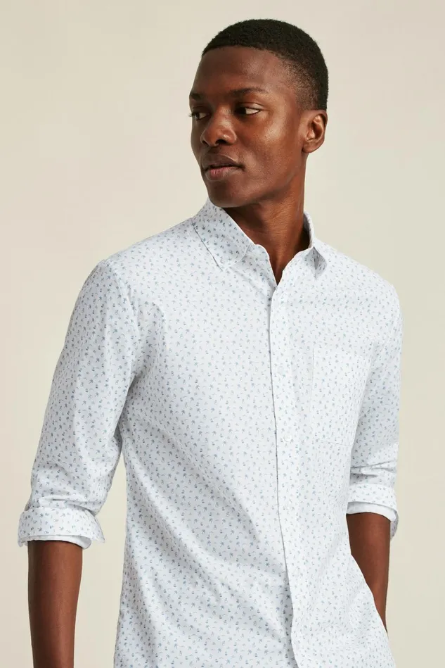 Men Everyday Shirt White And Blue Honeymoon Bonobos Casual Shirts