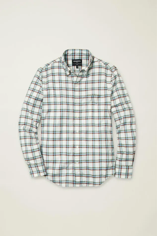Men Everyday Shirt Wiltshire Plaid Bonobos Casual Shirts