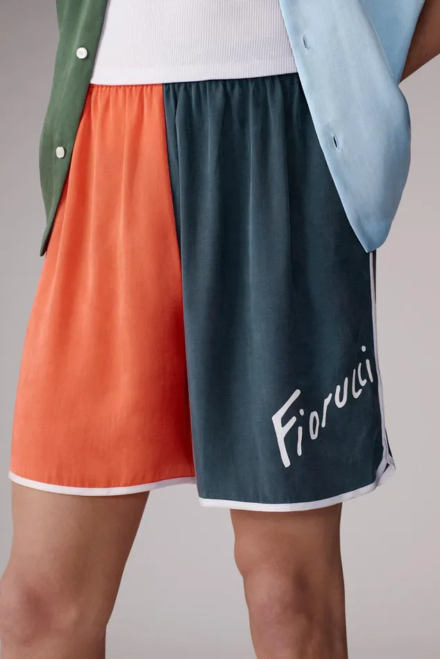 Men Fiorucci Bottoms Colour Block Shorts Multi Men Fiorucci Bottoms Colour Block Shorts Multi