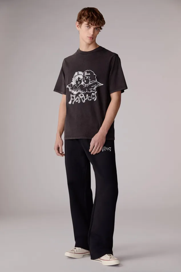 Men Fiorucci TShirts and Tops Chrome Angels TShirt Black