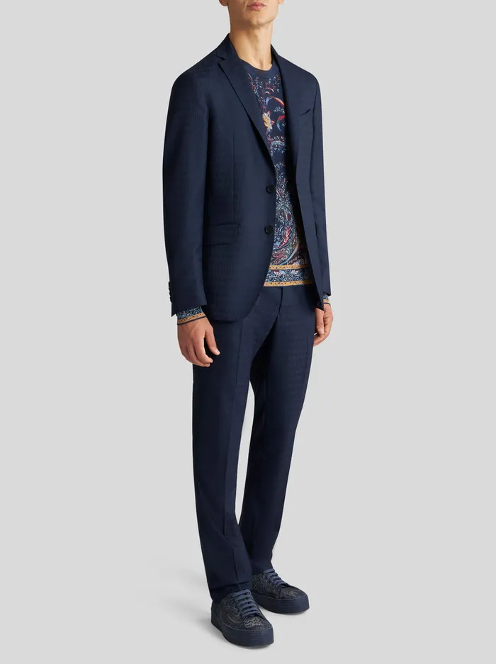 Men Floral Paisley Silk And Cashmere Sweater Etro Knitwear