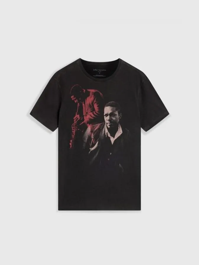 Men Graphic Tees John Varvatos JOHN COLTRANE TEE Black