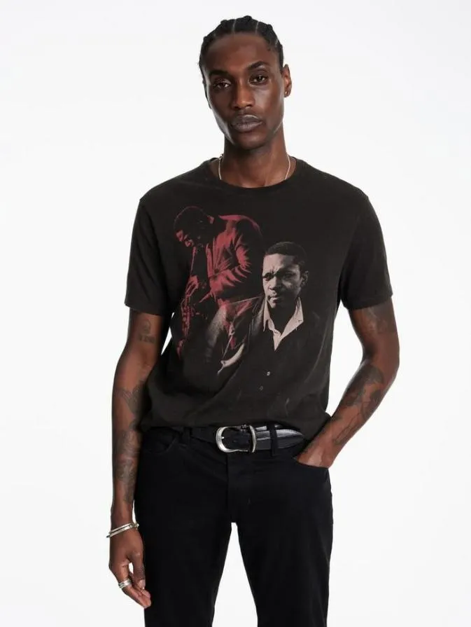 Men Graphic Tees John Varvatos JOHN COLTRANE TEE Black