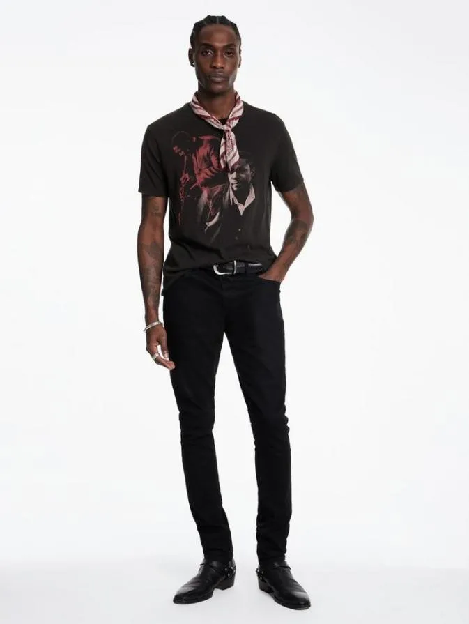 Men Graphic Tees John Varvatos JOHN COLTRANE TEE Black