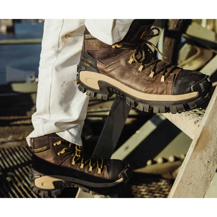 Men Invader Hiker Waterproof Composite Toe Work Boot Cat Footwear Boots