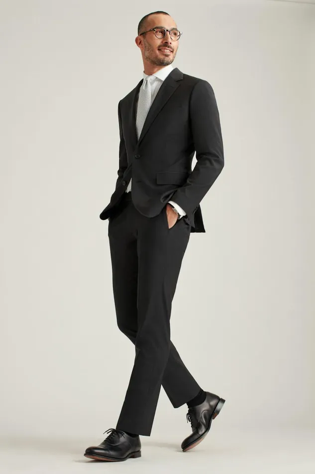 Men Italian Performance Suit Mason Solid Charcoal Bonobos Suits
