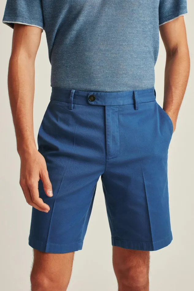 Men Italian Stretch Chino Shorts True Blue Bonobos Chino Shorts
