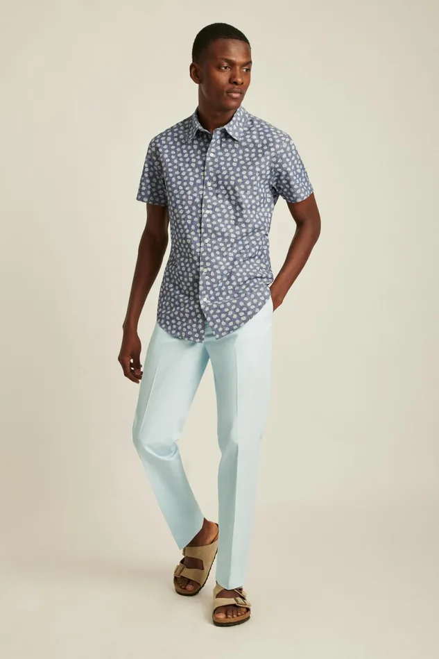 Men Italian Stretch Chinos Light Blue Bonobos Chinos