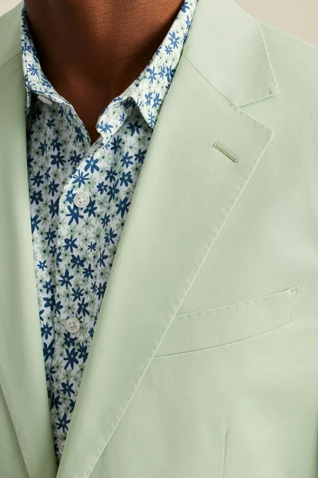 Men Italian Stretch Cotton Suit Jacket Mint Green Bonobos Blazers and Sport Coats