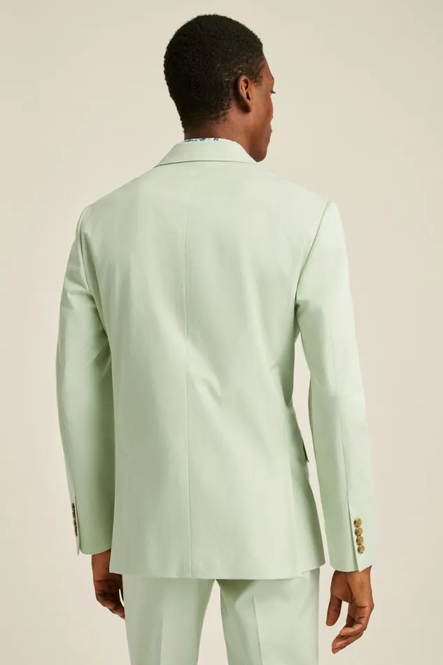 Men Italian Stretch Cotton Suit Jacket Mint Green Bonobos Blazers and Sport Coats