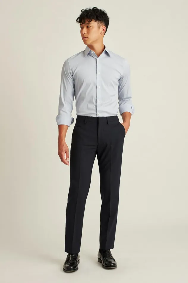 Men Italian Stretch Wool Dress Pants Navy Bonobos Dress Pants