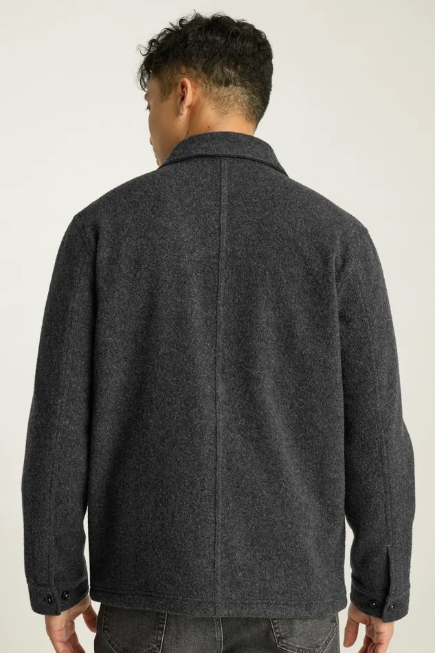 Men Italian Wool Jacket Charcoal Bonobos Overshirts