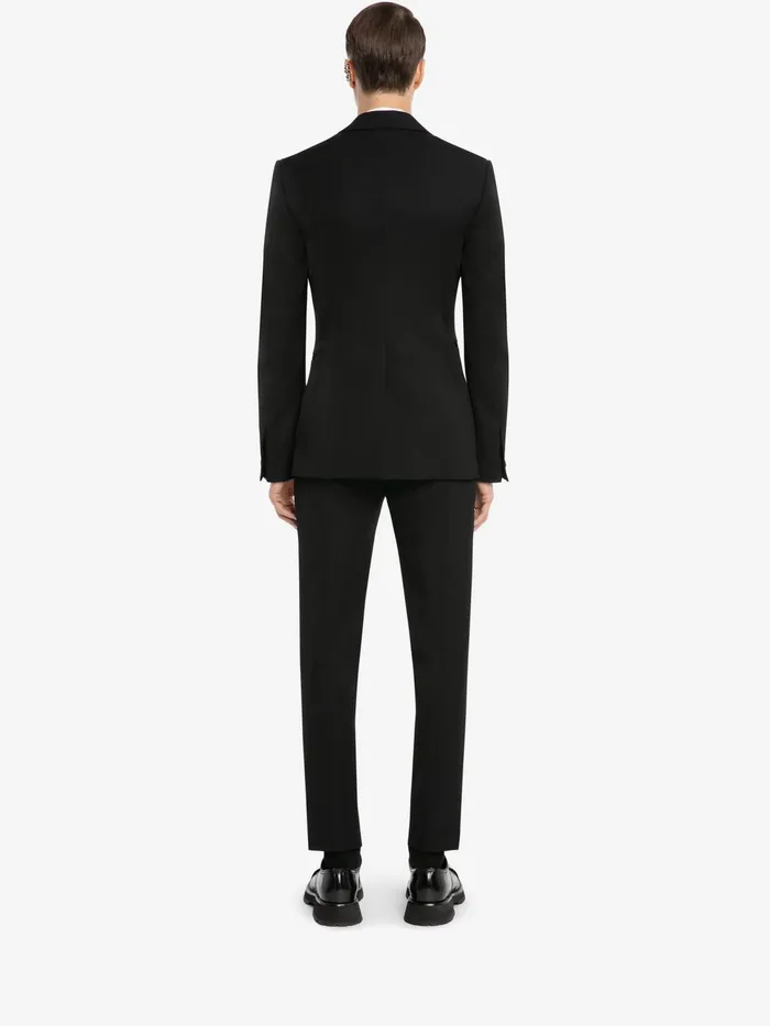 Men Jackets Alexander McQueen Large Lapels Tailored Jacket Black