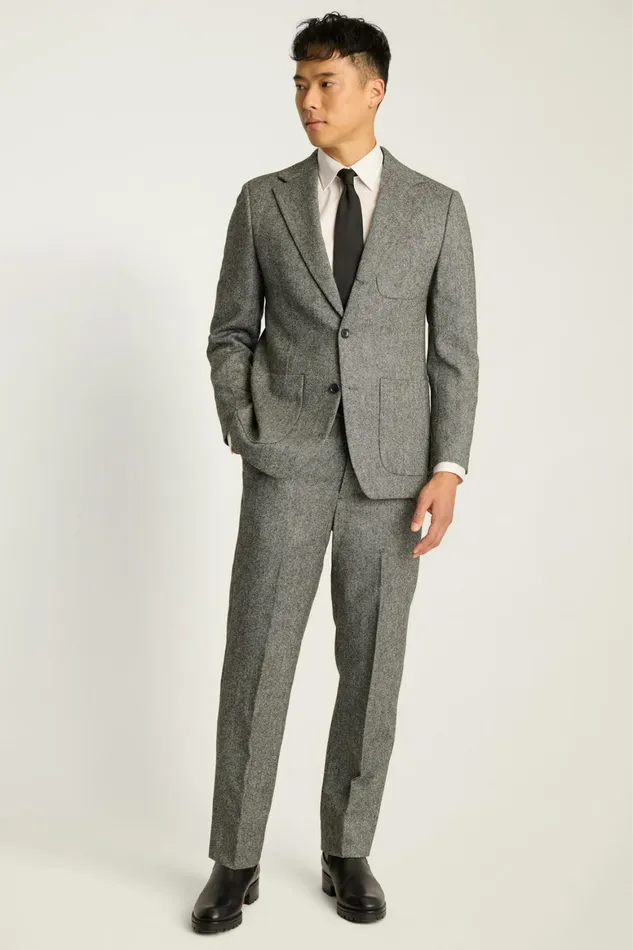 Men Jetsetter British Tweed Blazer Gray Bonobos Blazers and Sport Coats