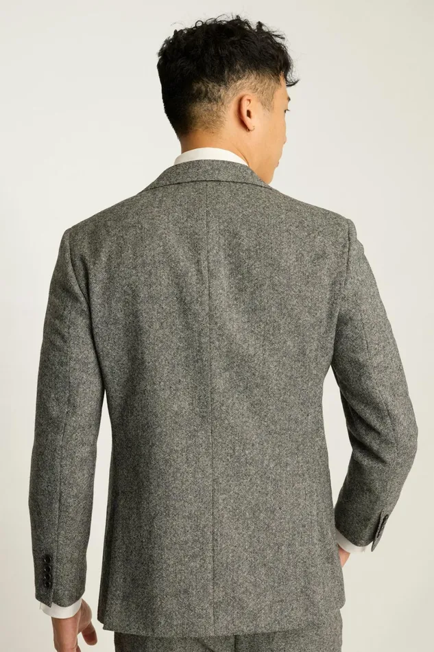 Men Jetsetter British Tweed Blazer Gray Bonobos Blazers and Sport Coats