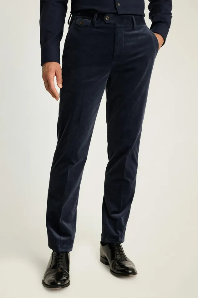Men Jetsetter Italian Corduroy Dress Pant Dark Blue Bonobos Dress Pants