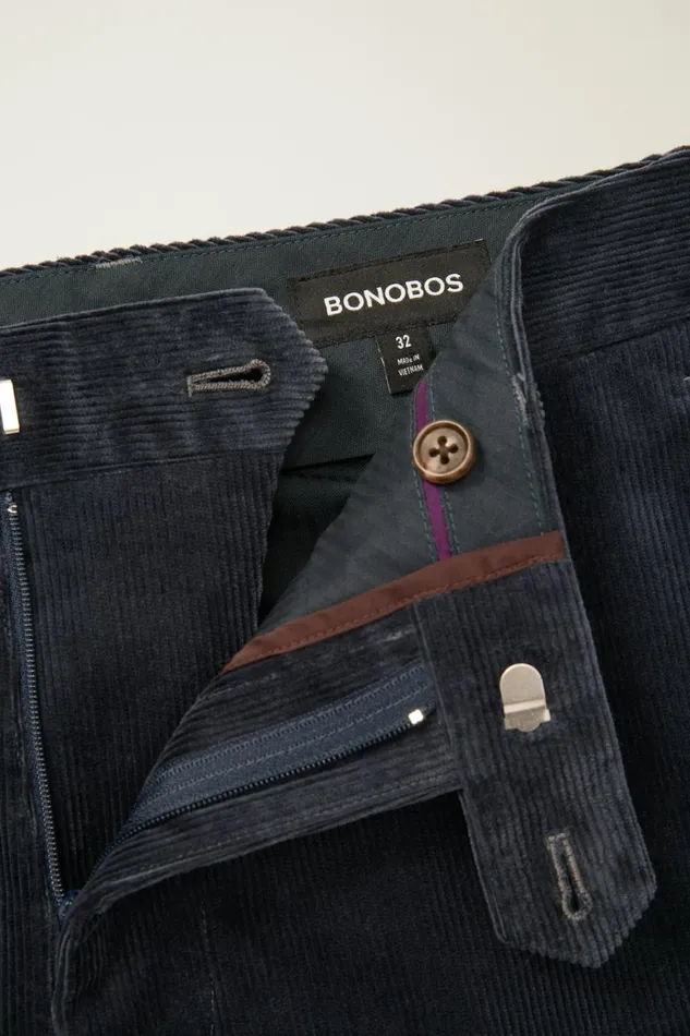 Men Jetsetter Italian Corduroy Dress Pant Dark Blue Bonobos Dress Pants