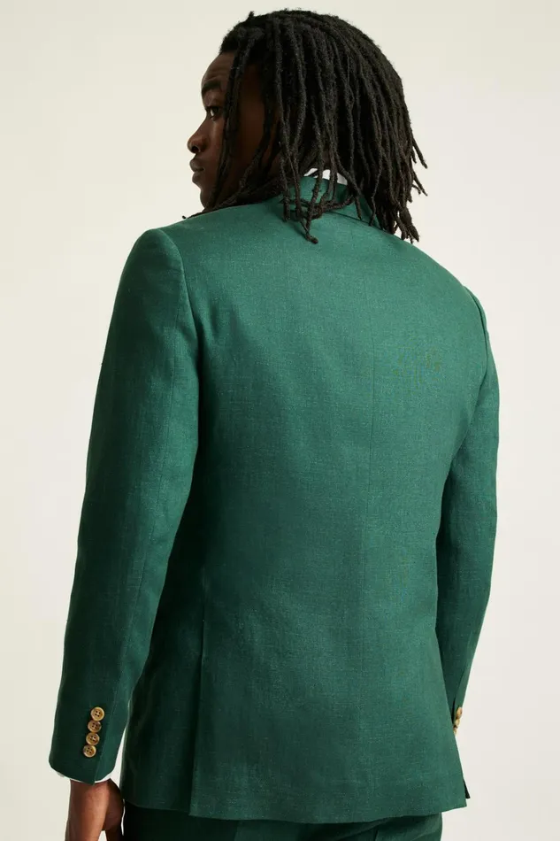 Men Jetsetter Italian Linen Suit Mineral Green Bonobos Suits