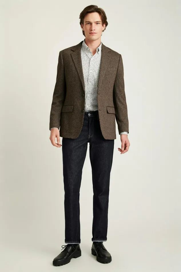 Men Jetsetter Knit Blazer Chocolate Brown Houndstooth Bonobos Blazers and Sport Coats Men Jetsetter Knit Blazer Chocolate Brown Houndstooth Bonobos Blazers and Sport Coats