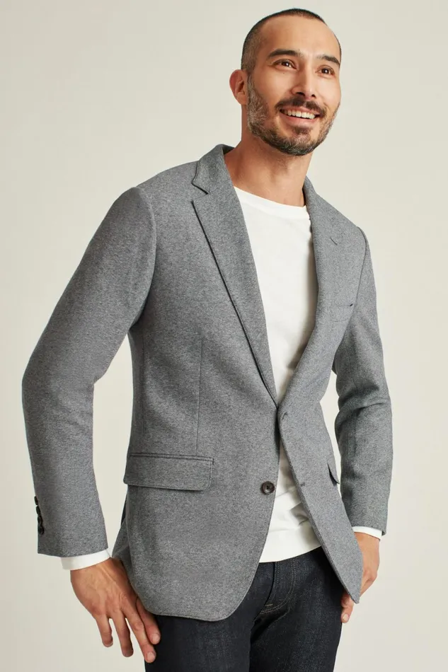 Men Jetsetter Knit Blazer Medium Grey Bonobos Blazers and Sport Coats