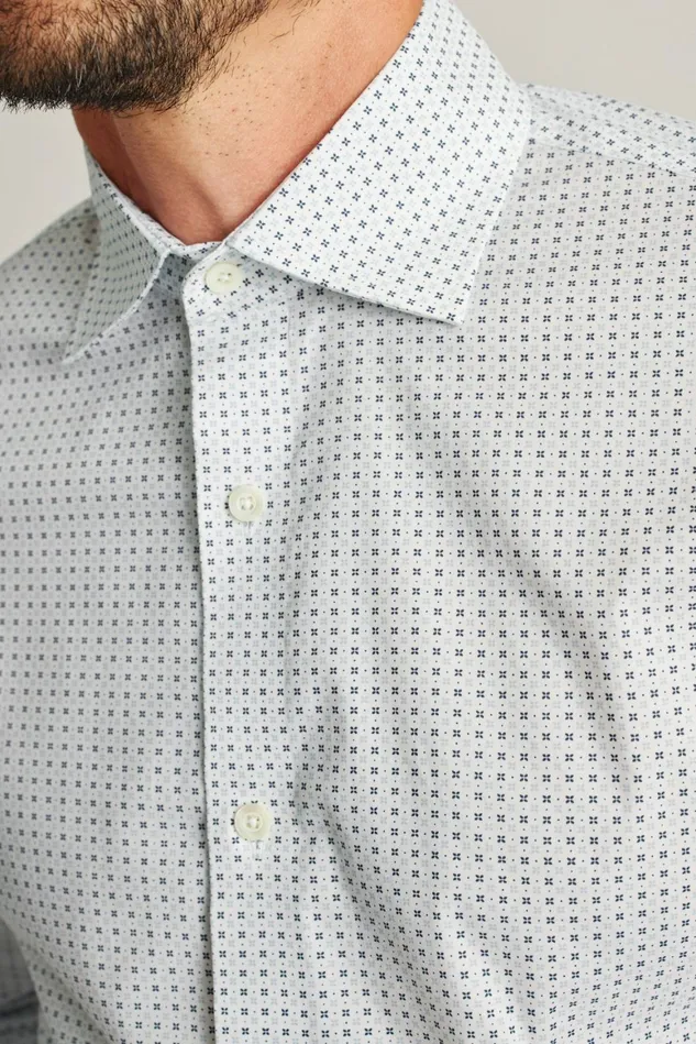 Men Jetsetter Stretch Dress Shirt Navy Geo Bonobos Business Casual Shirts