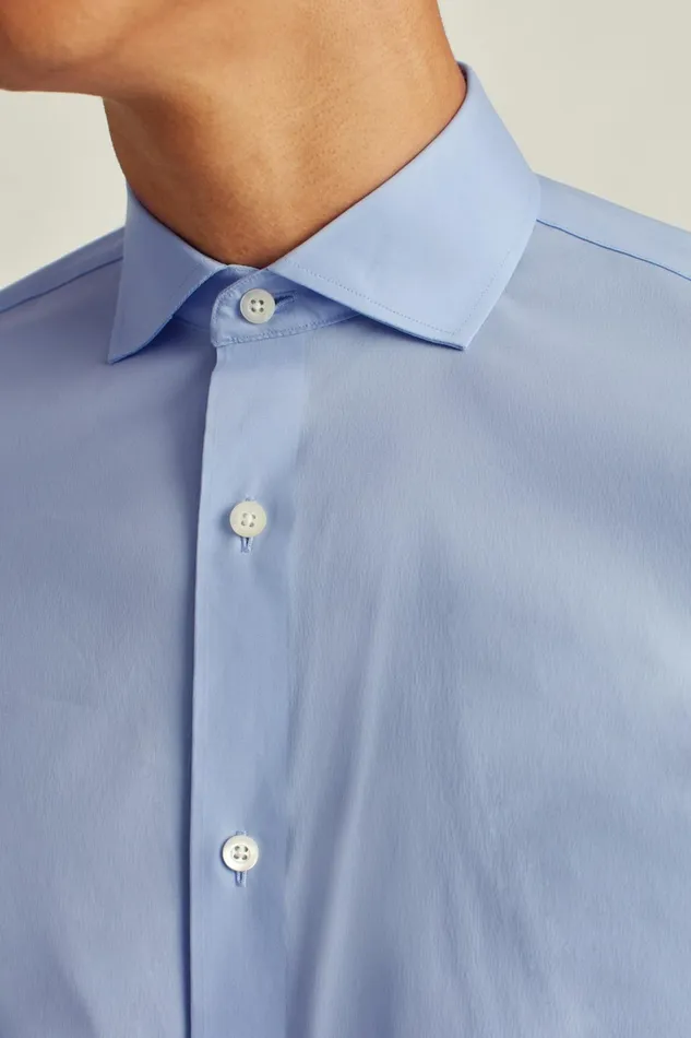 Men Jetsetter Stretch Dress Shirt Solid Light Blue Bonobos Business Casual Shirts