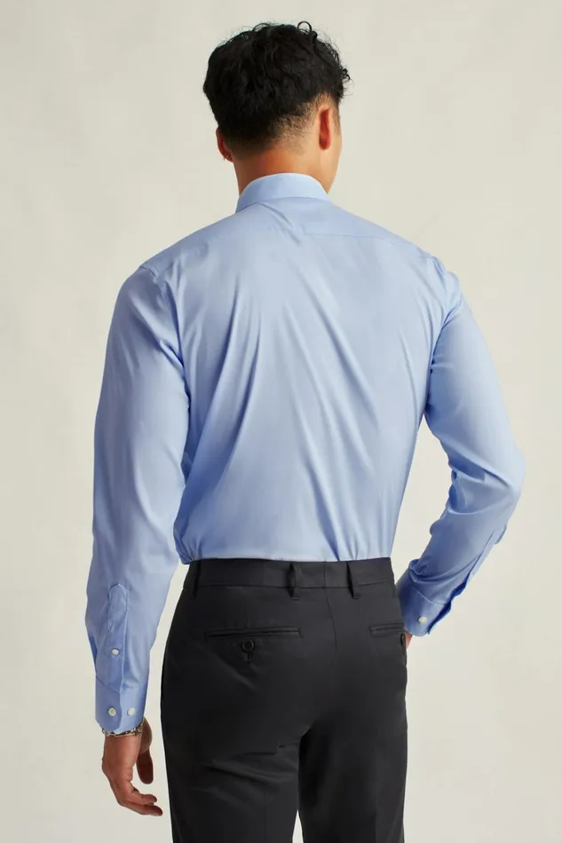 Men Jetsetter Stretch Dress Shirt Solid Light Blue Bonobos Business Casual Shirts