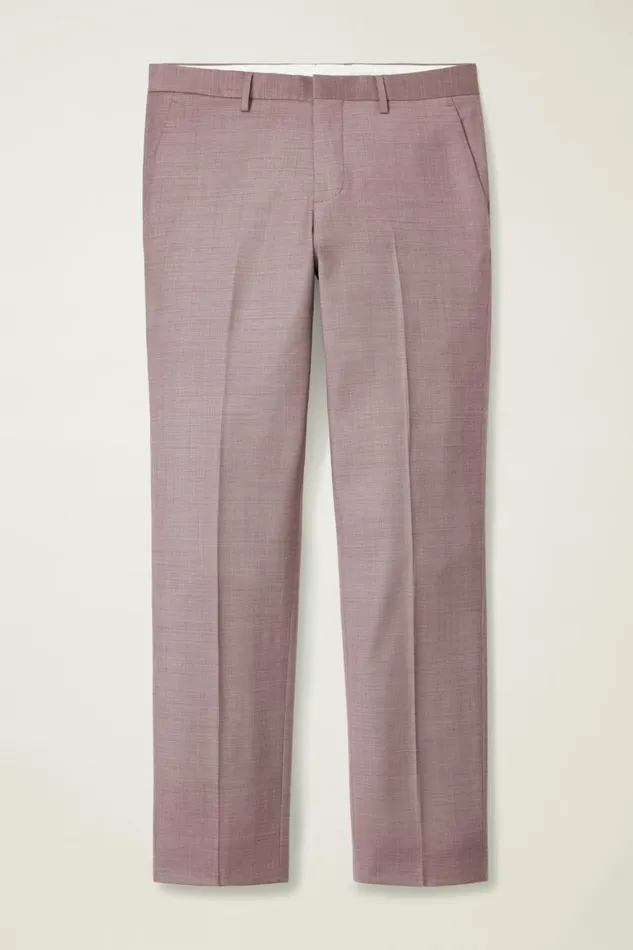 Men Jetsetter Wool Dress Pant Mauve Sharkskin Bonobos Dress Pants